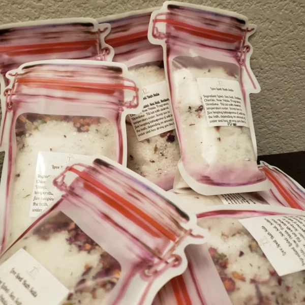 Bath Salts, Rose petals, Love Spell