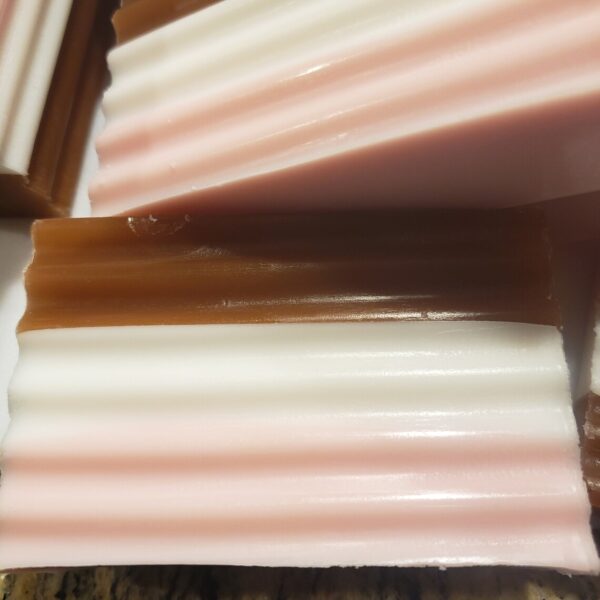 Neapolitan soap bar, Three Flavors, Chocolate, Vanilla & Strawberry, Neapolitan soap bar, Ice Cream Soap - Image 3