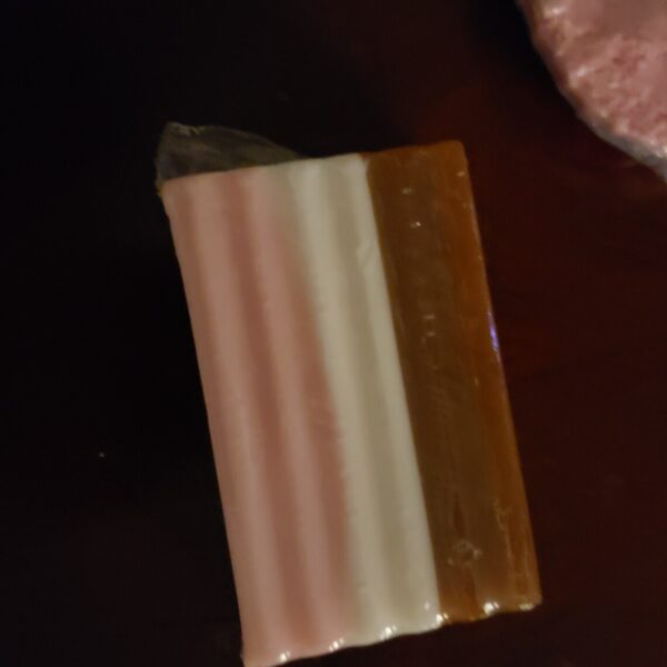 Neapolitan soap bar, Three Flavors, Chocolate, Vanilla & Strawberry, Neapolitan soap bar, Ice Cream Soap - Image 4